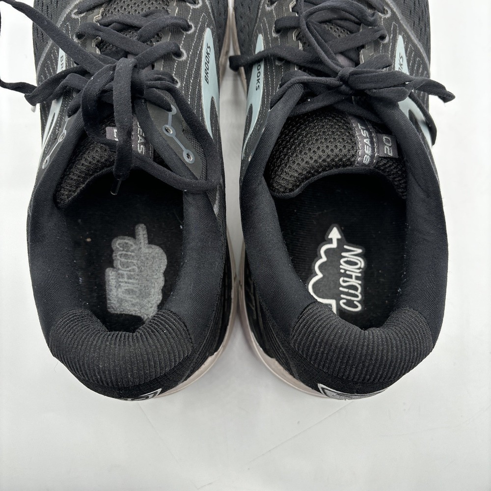 Brooks Beast 20 Black Gray Running Shoes Men's US Size 12 Wide 2E 1103272E051 - Picture 11 of 15